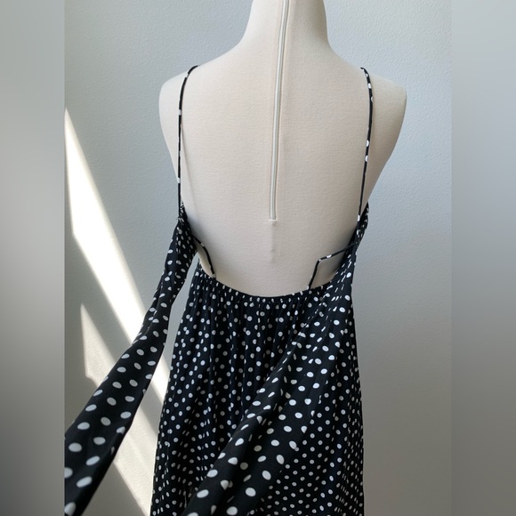 Open Back Polka Dot Mini Dress - Picture 13 of 16